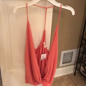 Silence and Noise small coral low cut tank NWT